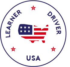 Circle logo with USA map image